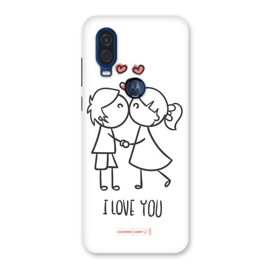 I Love You Back Case for Motorola One Vision