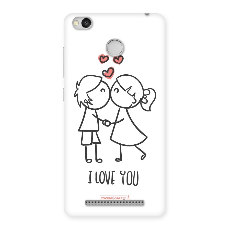 I Love You Back Case for Redmi 3S Prime