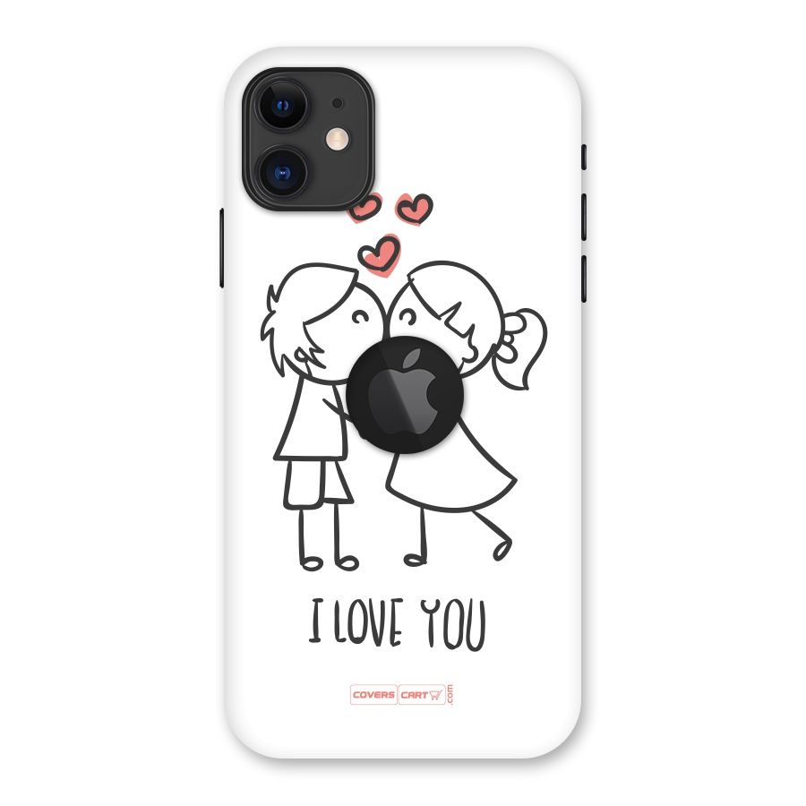 I Love You Back Case for iPhone 11 Logo Cut