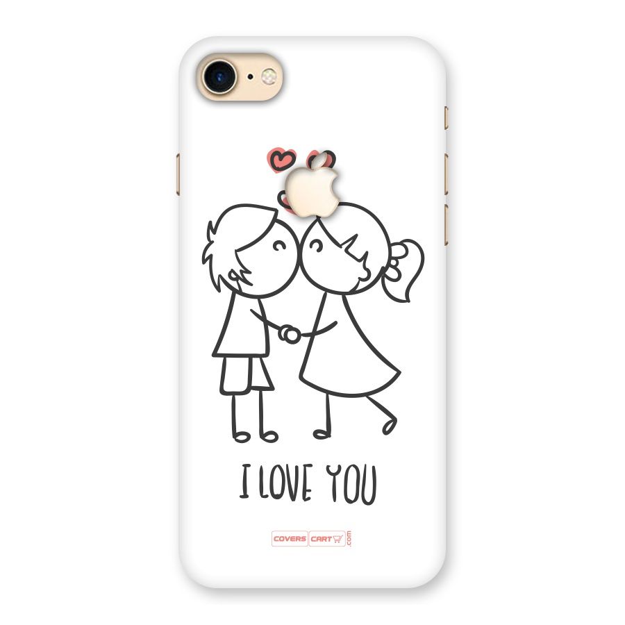 I Love You Back Case for iPhone 7 Apple Cut