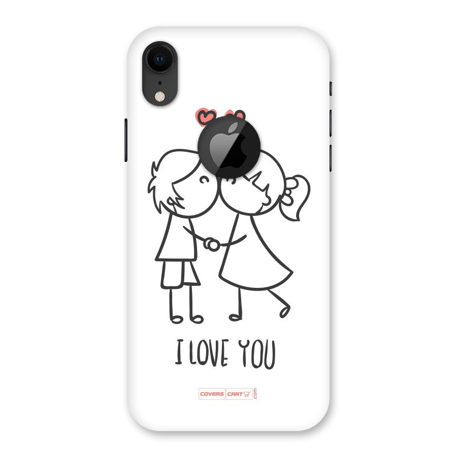 I Love You Back Case for iPhone XR Logo Cut