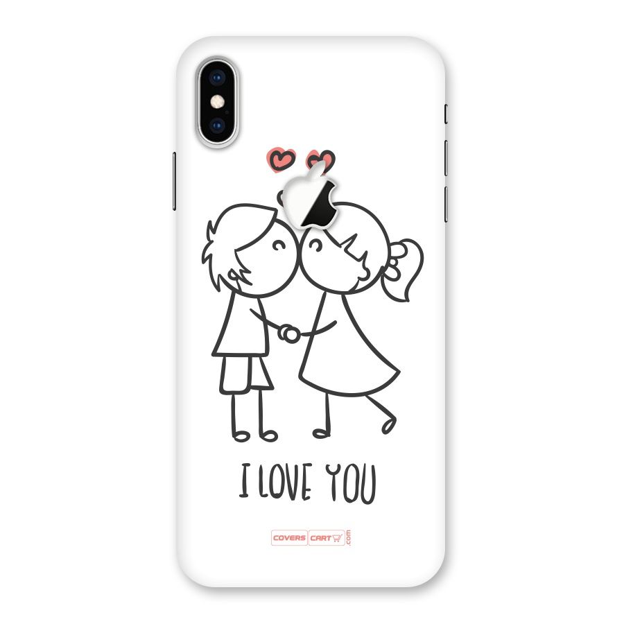 I Love You Back Case for iPhone XS Max Apple Cut