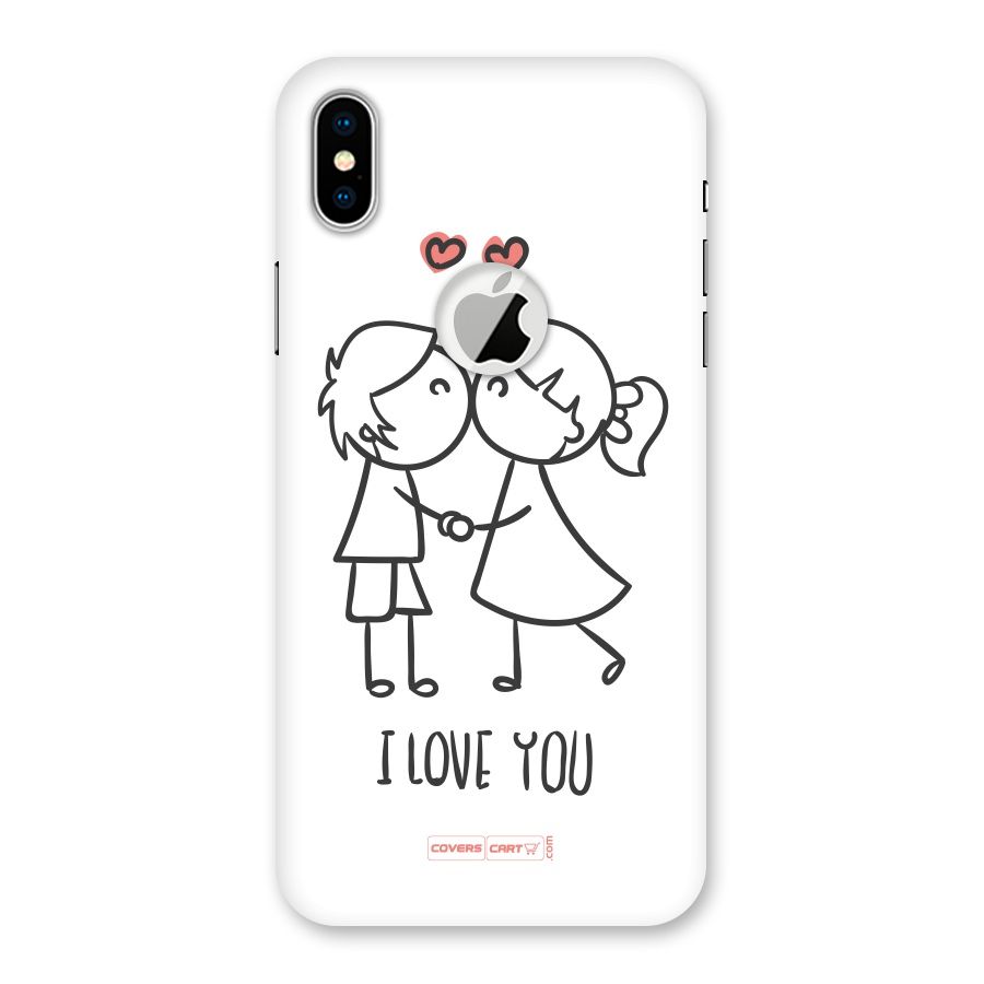 I Love You Back Case for iPhone X Logo Cut