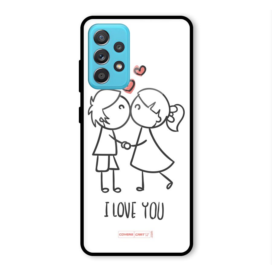 I Love You Glass Back Case for Galaxy A52