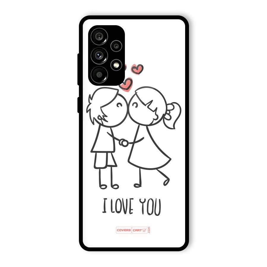 I Love You Glass Back Case for Galaxy A73 5G