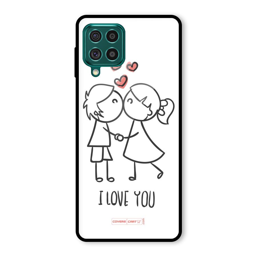 I Love You Glass Back Case for Galaxy F62