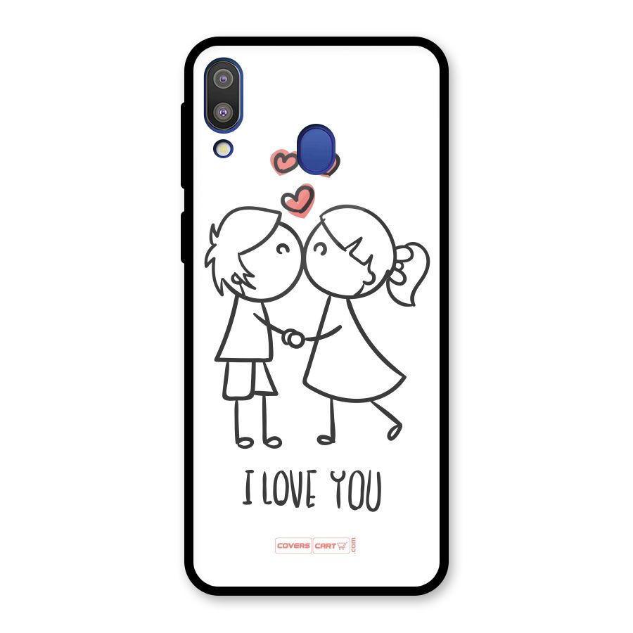 I Love You Glass Back Case for Galaxy M20