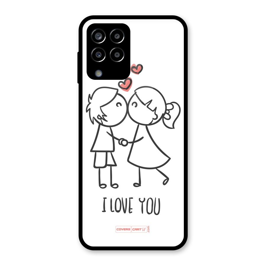 I Love You Glass Back Case for Galaxy M33