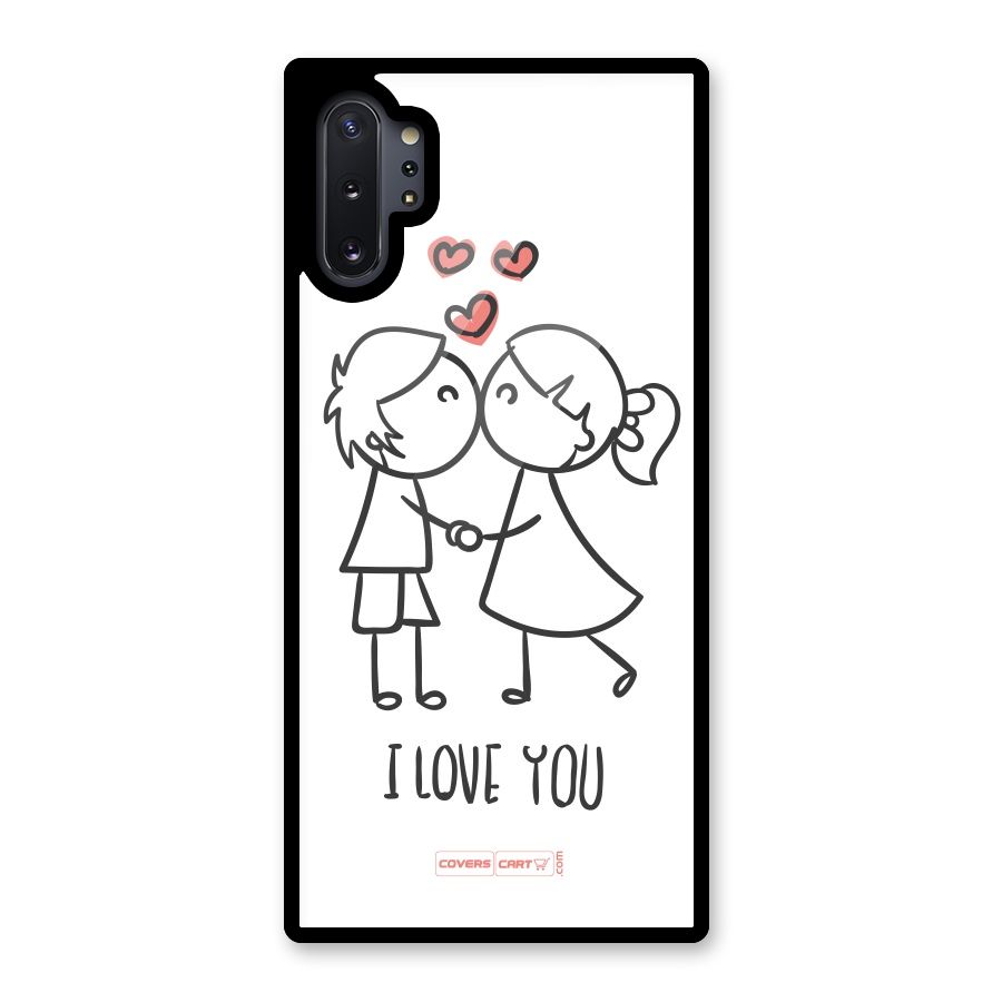 I Love You Glass Back Case for Galaxy Note 10 Plus