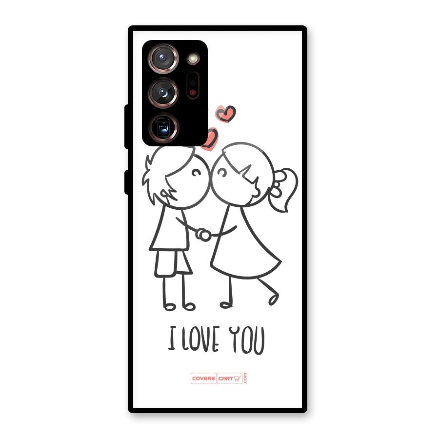 I Love You Glass Back Case for Galaxy Note 20 Ultra