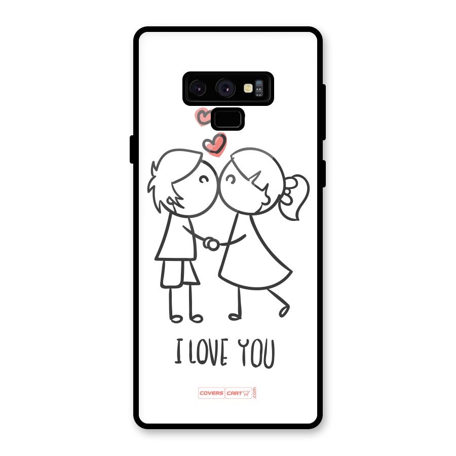 I Love You Glass Back Case for Galaxy Note 9