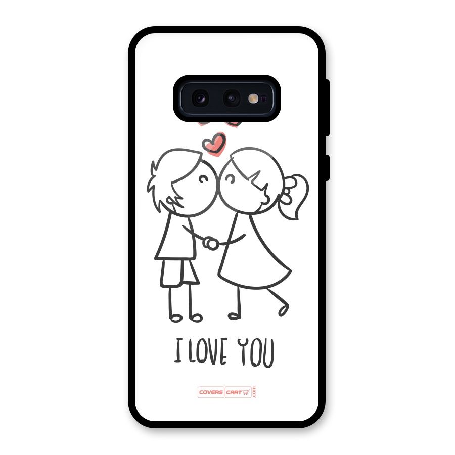 I Love You Glass Back Case for Galaxy S10e