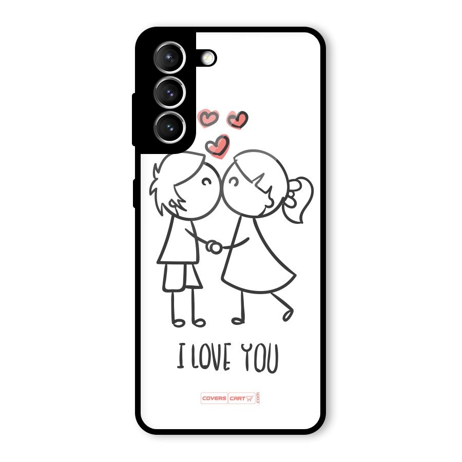I Love You Glass Back Case for Galaxy S21 5G
