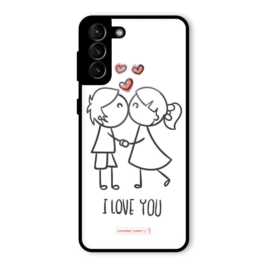 I Love You Glass Back Case for Galaxy S21 Plus