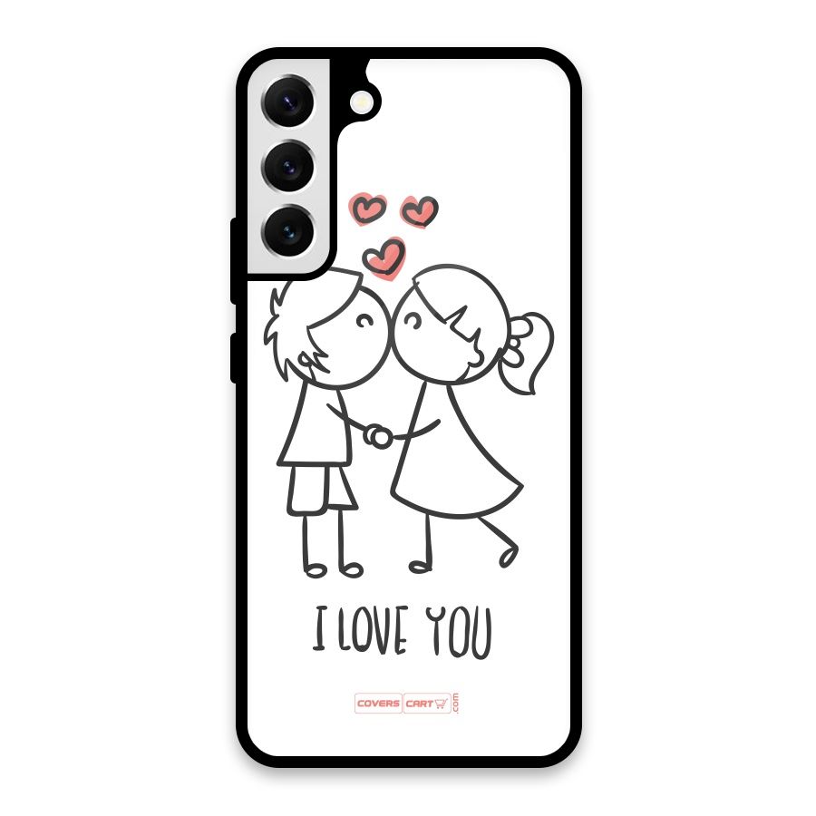 I Love You Glass Back Case for Galaxy S22 Plus 5G