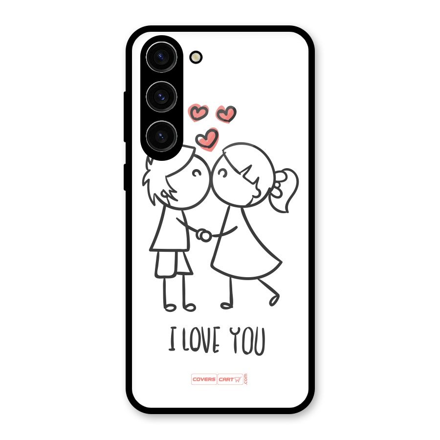 I Love You Glass Back Case for Galaxy S23 Plus