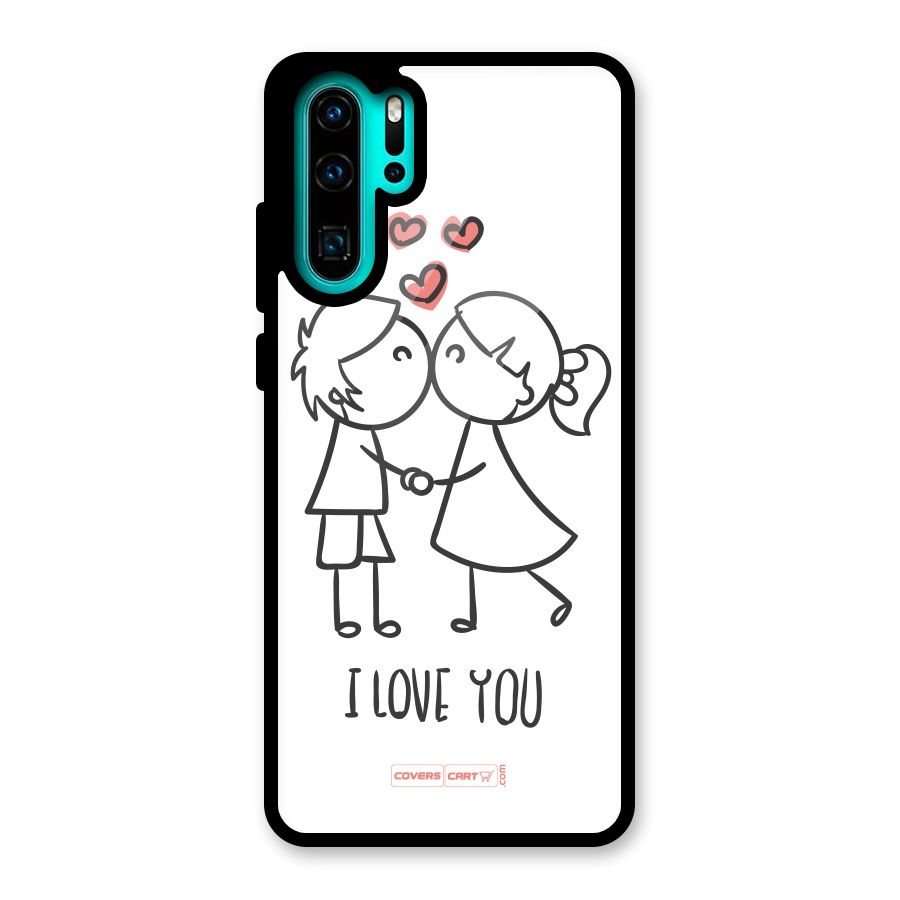 I Love You Glass Back Case for Huawei P30 Pro