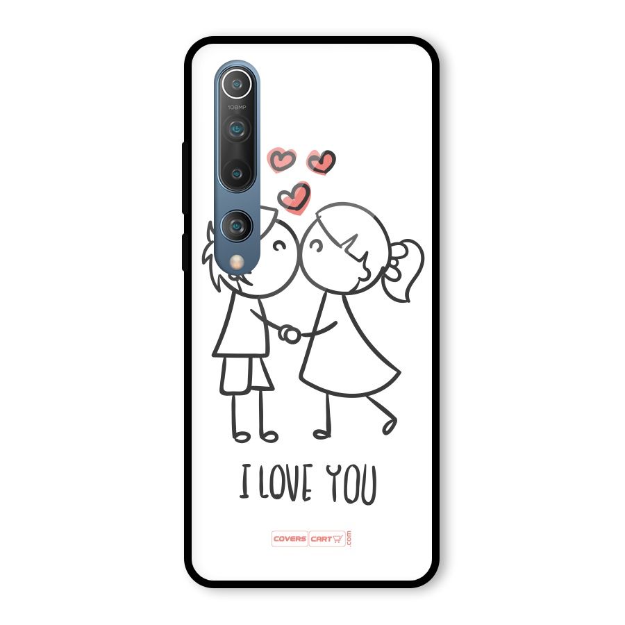I Love You Glass Back Case for Mi 10