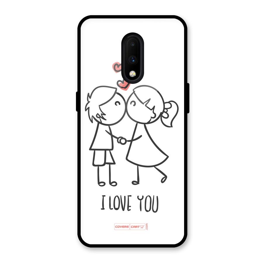 I Love You Glass Back Case for OnePlus 7