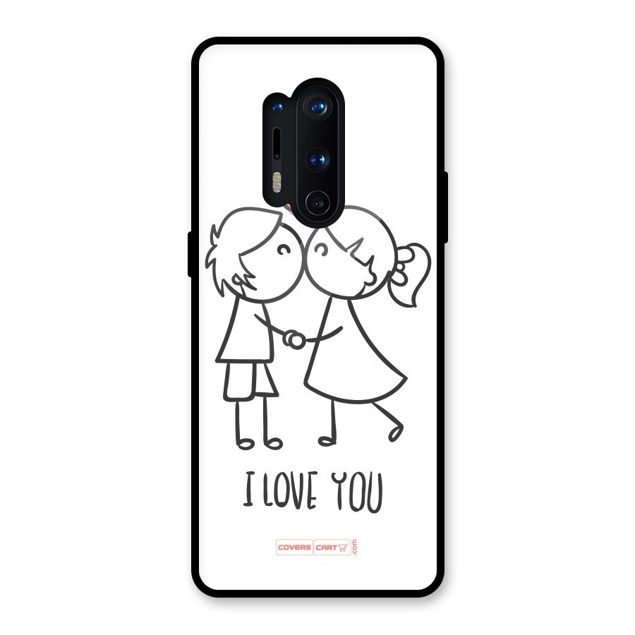 I Love You Glass Back Case for OnePlus 8 Pro