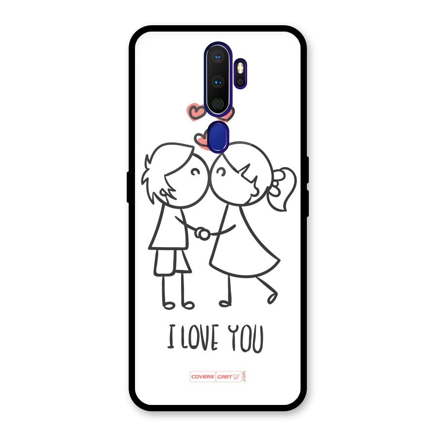 I Love You Glass Back Case for Oppo A9 (2020)