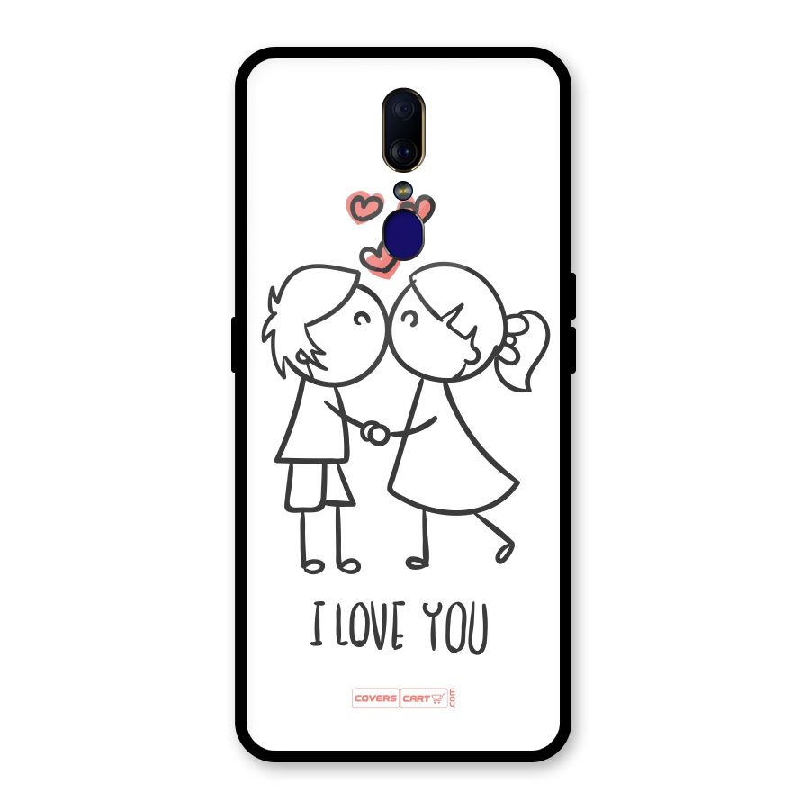 I Love You Glass Back Case for Oppo F11