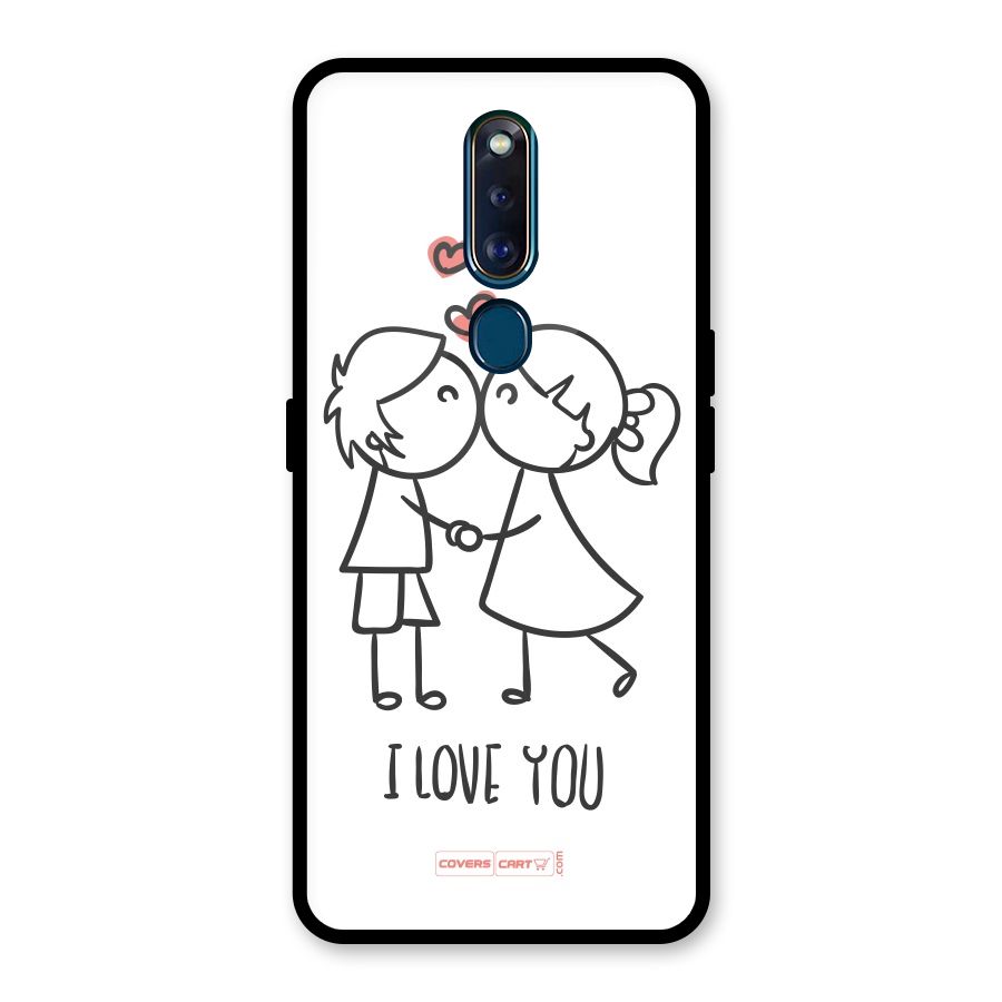 I Love You Glass Back Case for Oppo F11 Pro