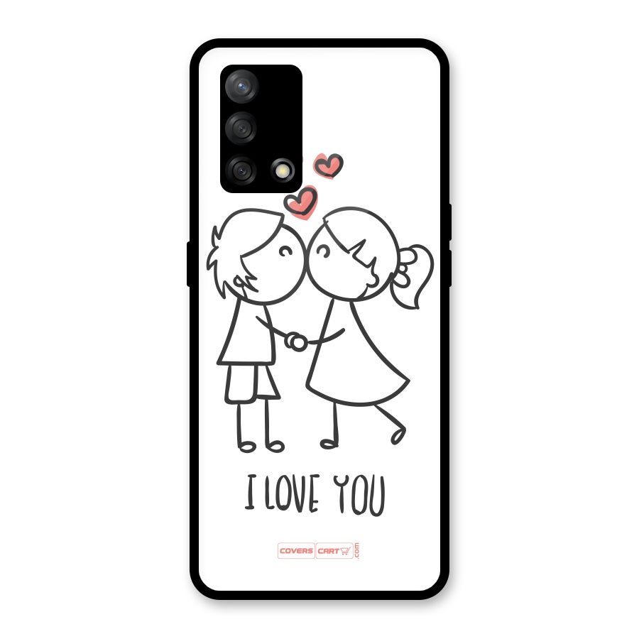 I Love You Glass Back Case for Oppo F19