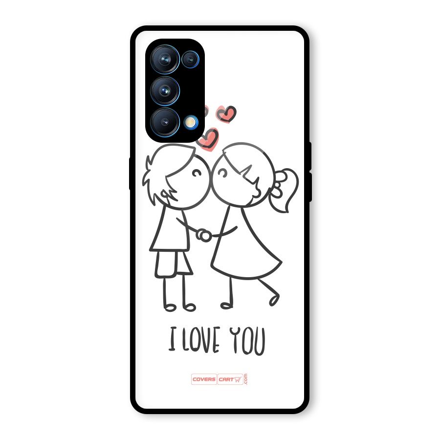 I Love You Glass Back Case for Oppo Reno5 Pro 5G