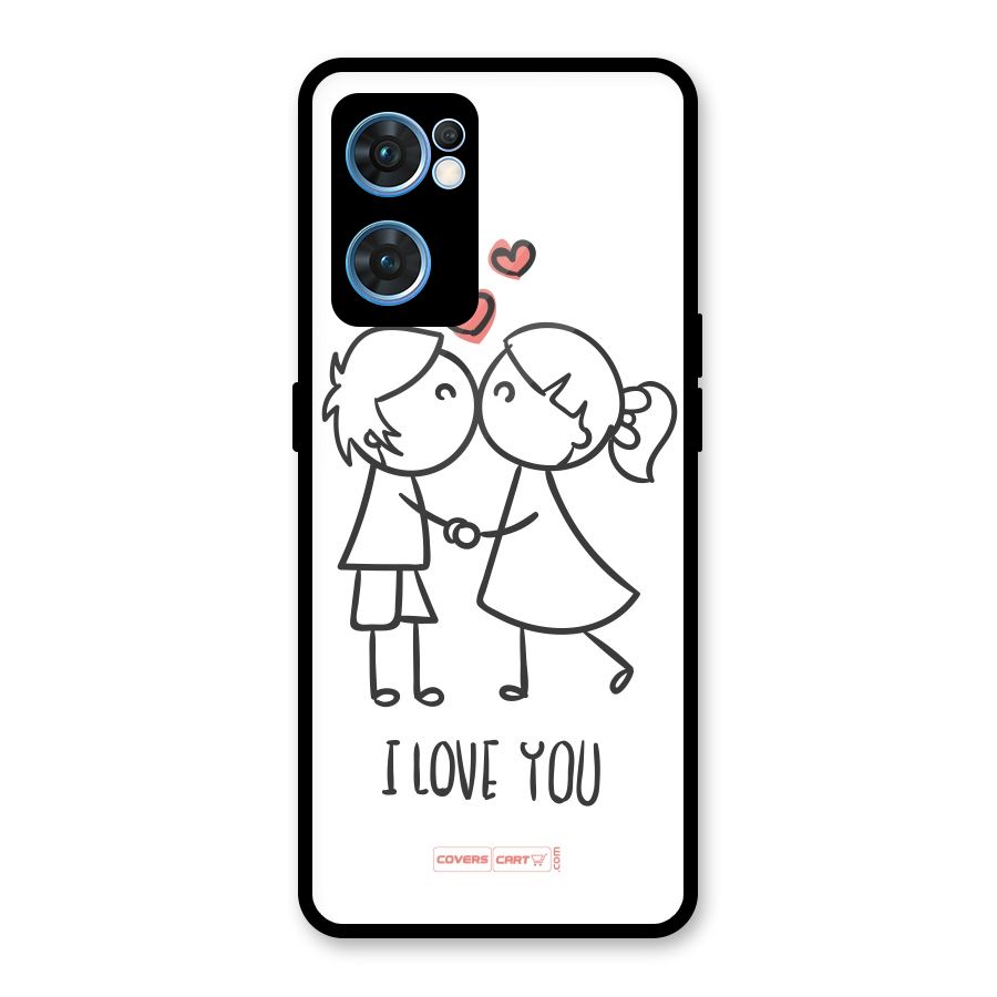 I Love You Glass Back Case for Oppo Reno7 5G