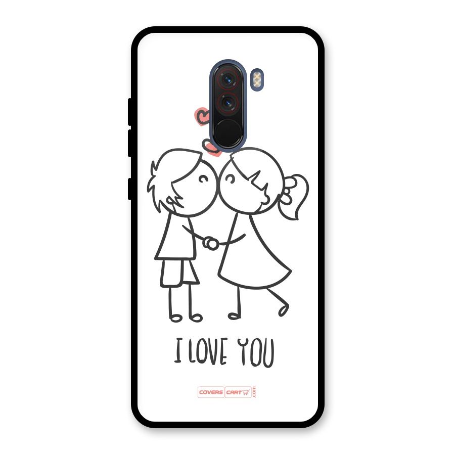 I Love You Glass Back Case for Poco F1