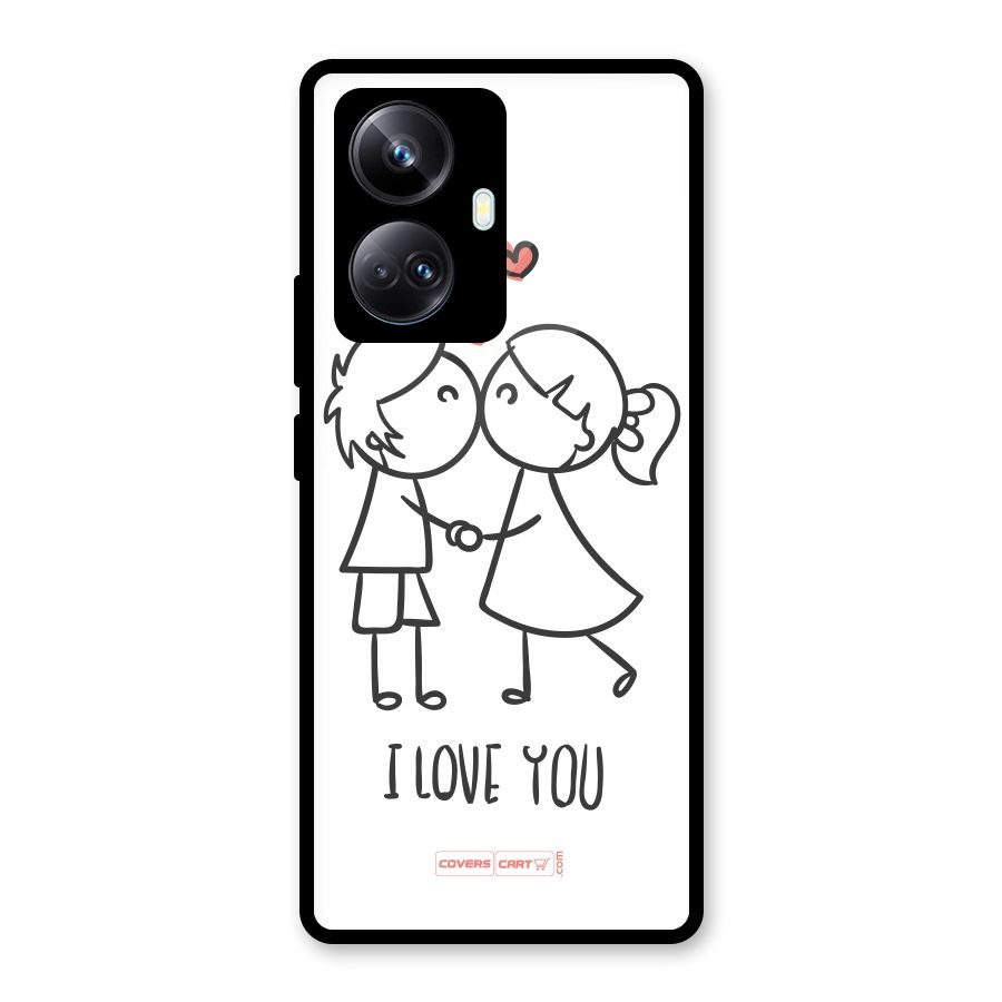I Love You Glass Back Case for Realme 10 Pro Plus