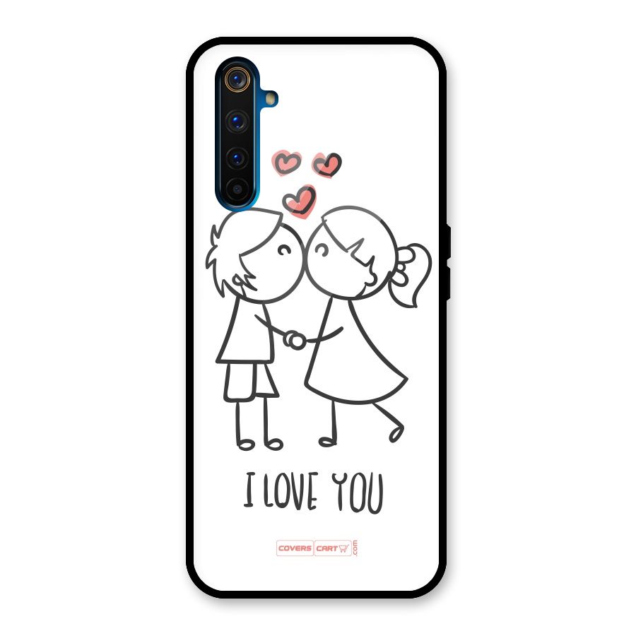 I Love You Glass Back Case for Realme 6 Pro