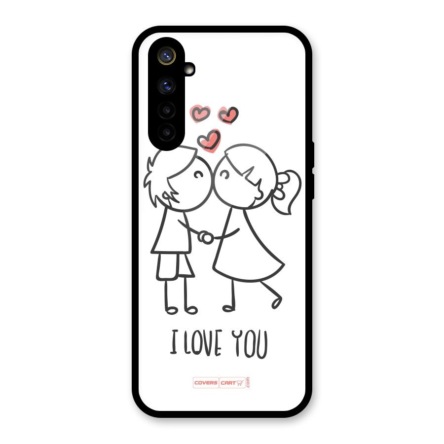 I Love You Glass Back Case for Realme 6i