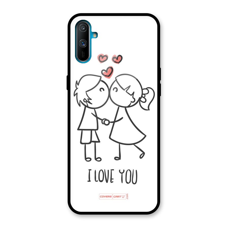 I Love You Glass Back Case for Realme C3