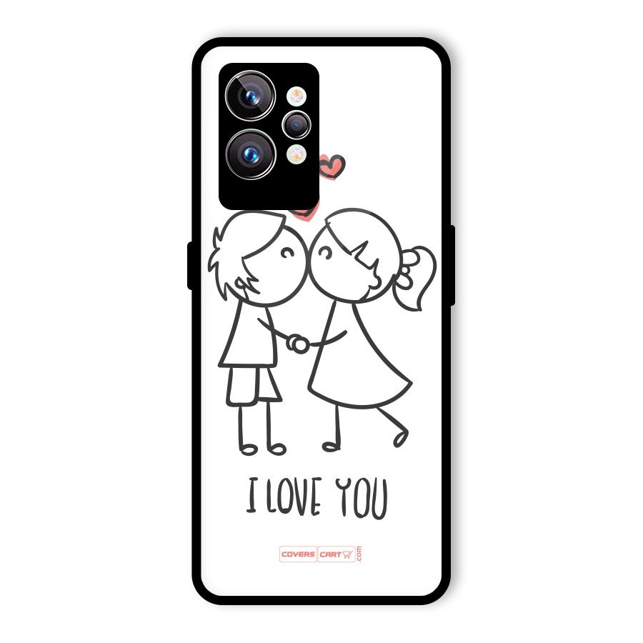 I Love You Glass Back Case for Realme GT2 Pro
