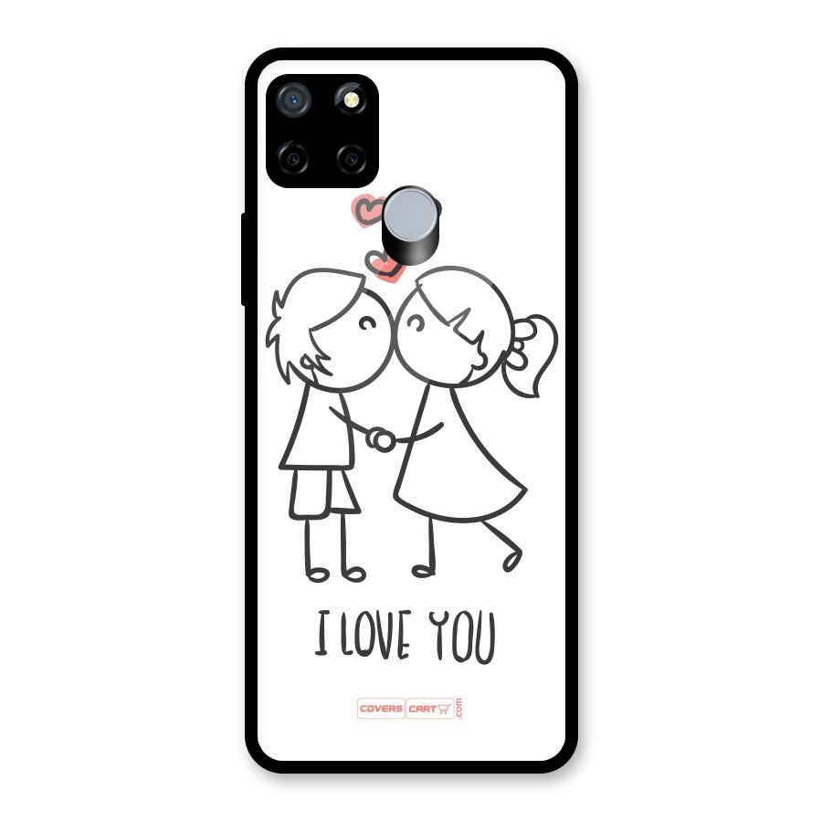 I Love You Glass Back Case for Realme Narzo 30A