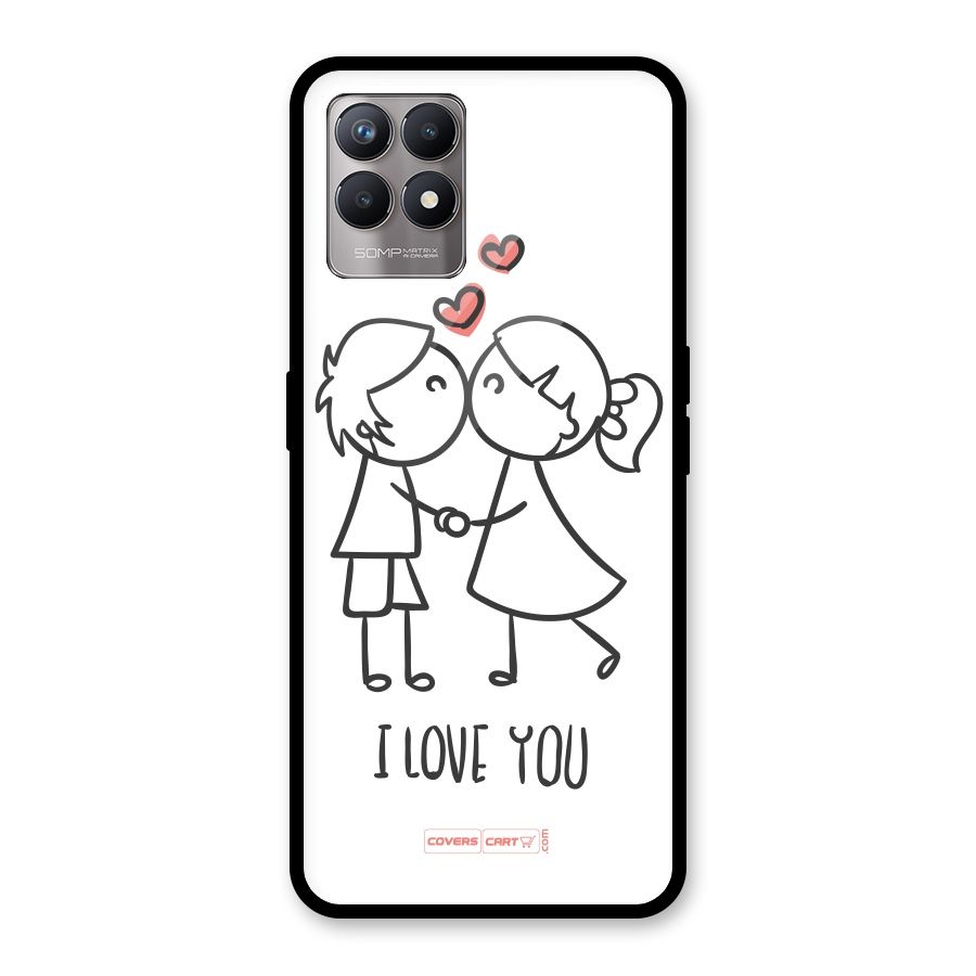 I Love You Glass Back Case for Realme Narzo 50