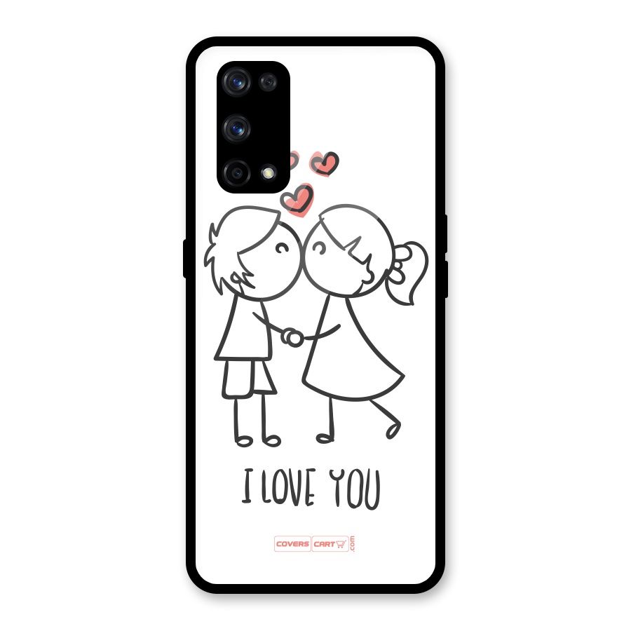 I Love You Glass Back Case for Realme X7 Pro