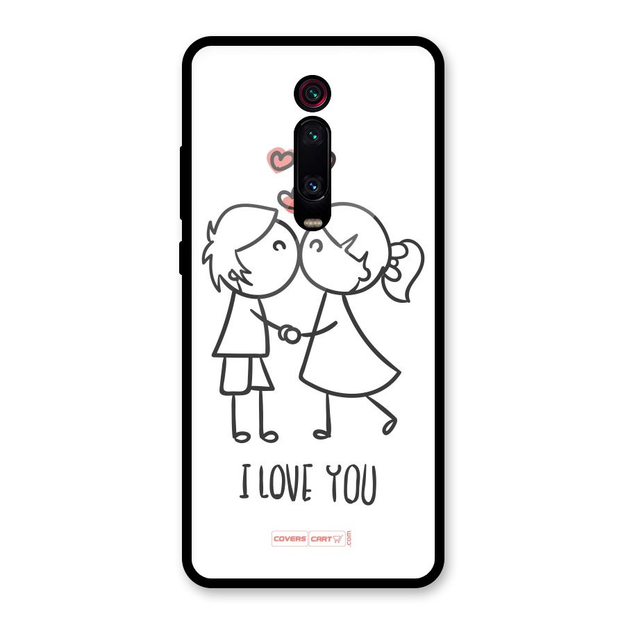 I Love You Glass Back Case for Redmi K20 Pro