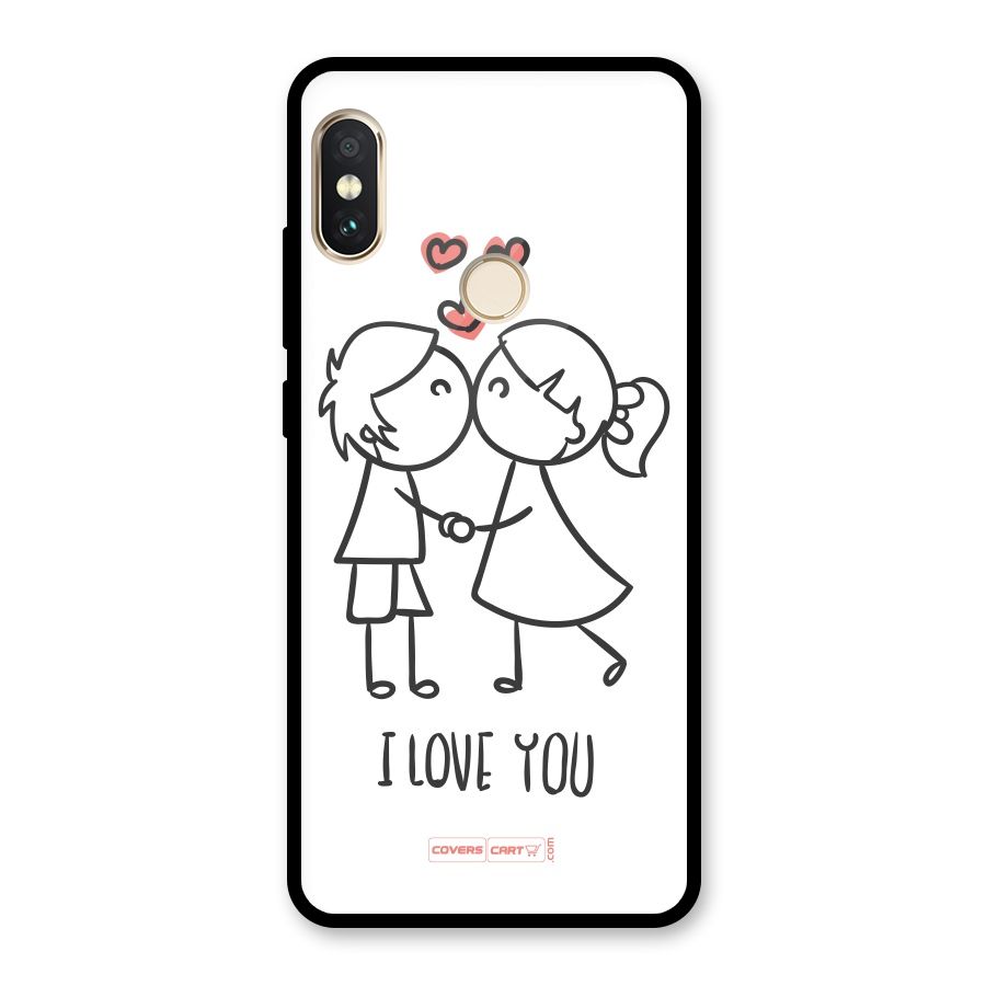 I Love You Glass Back Case for Redmi Note 5 Pro