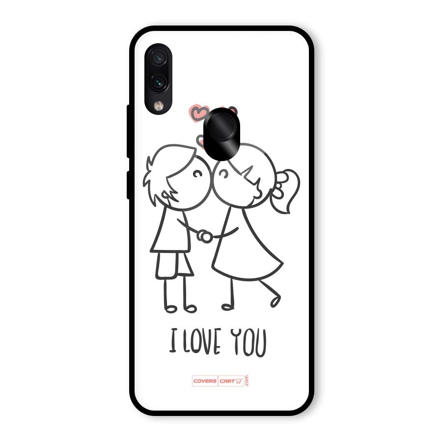 I Love You Glass Back Case for Redmi Note 7 Pro