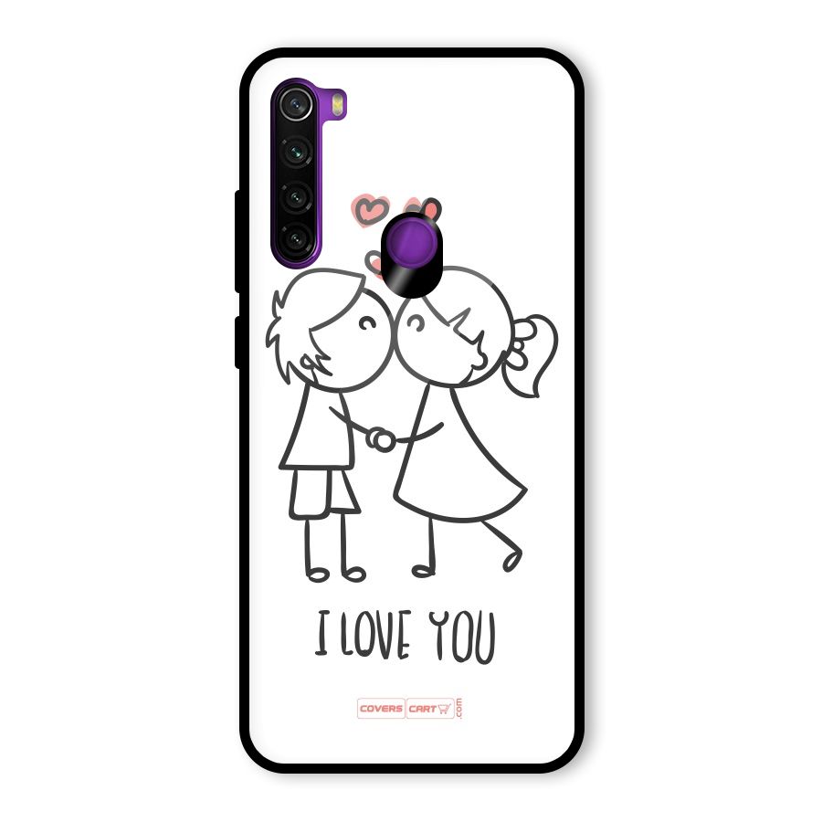 I Love You Glass Back Case for Redmi Note 8