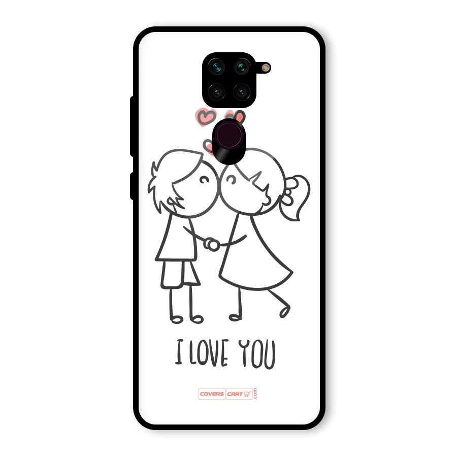 I Love You Glass Back Case for Redmi Note 9