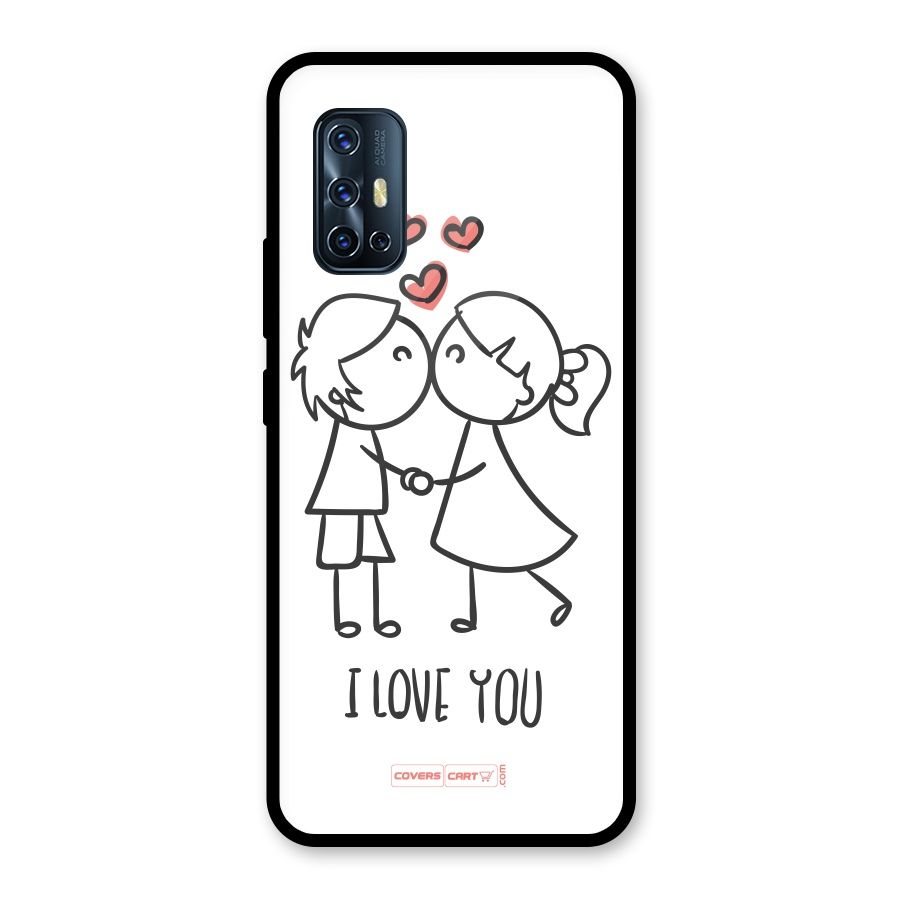 I Love You Glass Back Case for Vivo V17