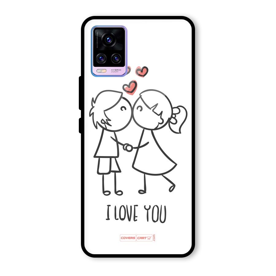 I Love You Glass Back Case for Vivo V20 Pro
