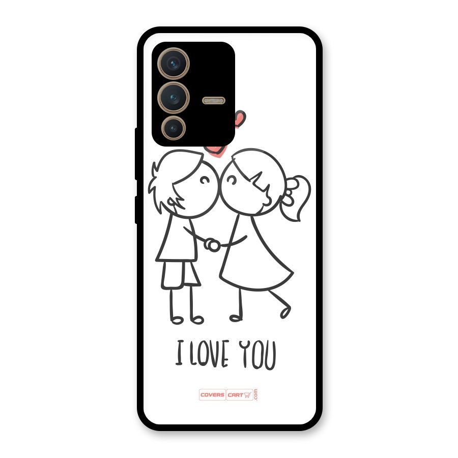 I Love You Glass Back Case for Vivo V23 5G