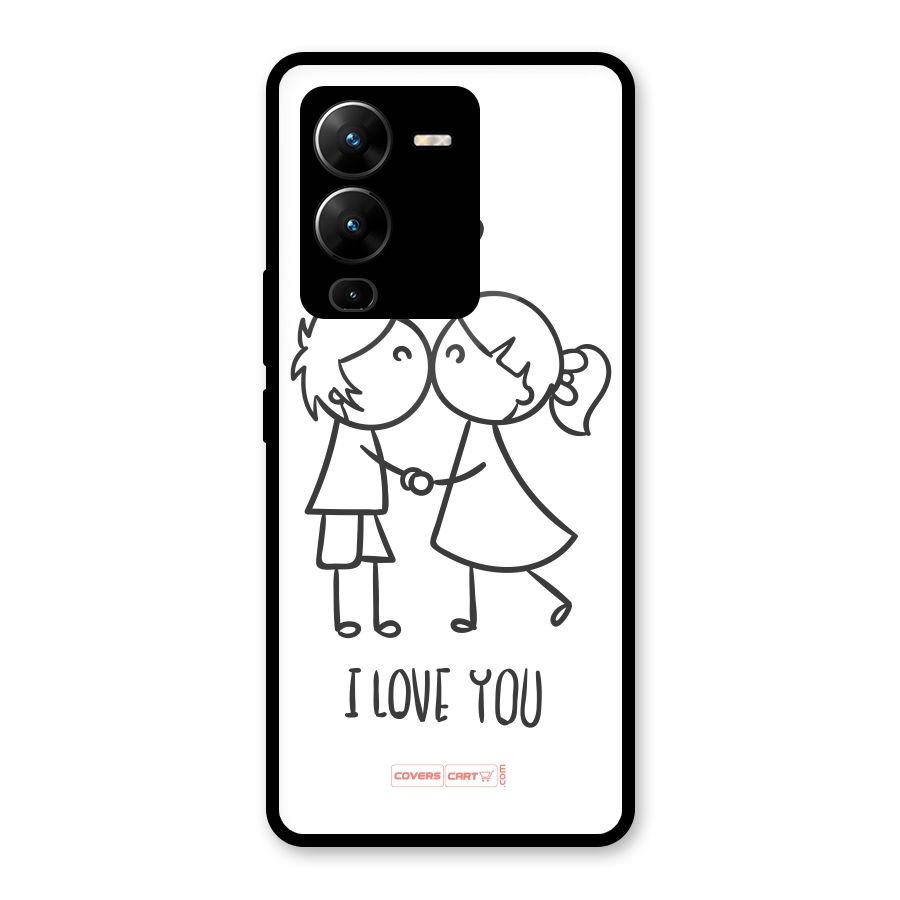 I Love You Glass Back Case for Vivo V25 Pro