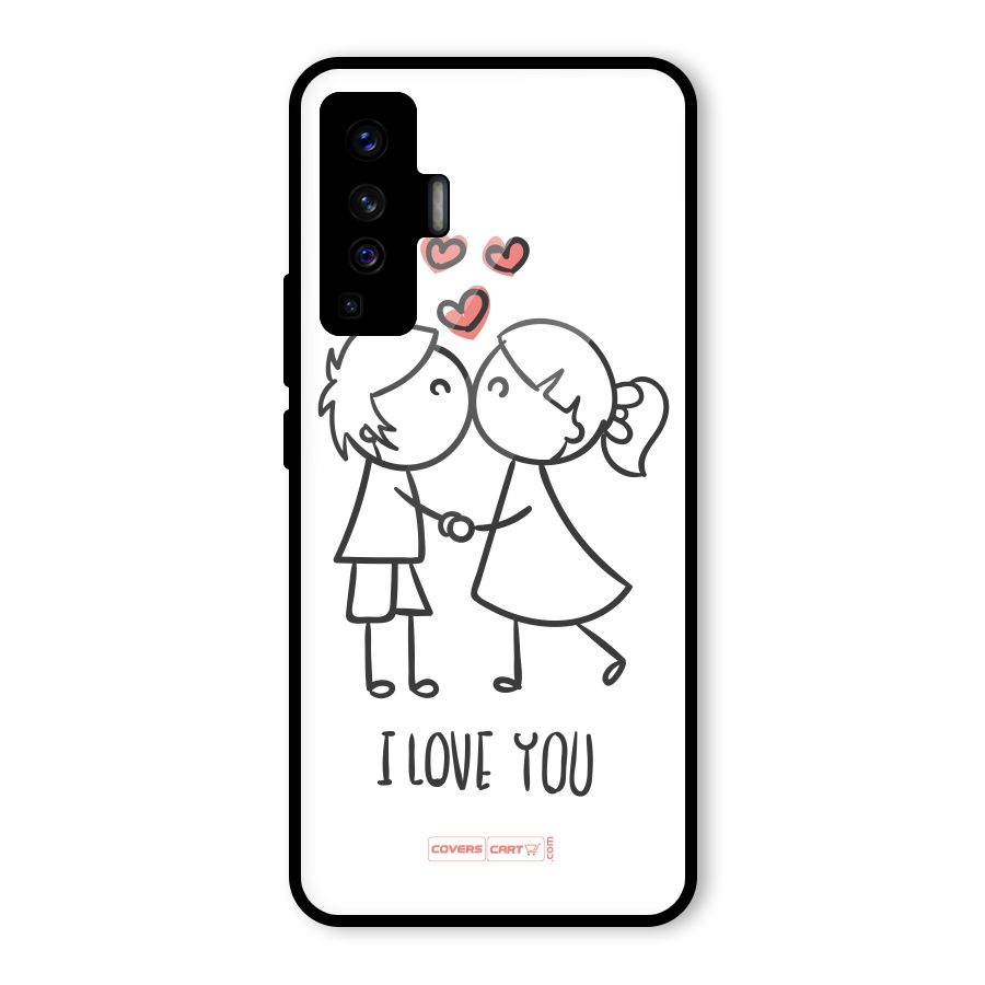 I Love You Glass Back Case for Vivo X50