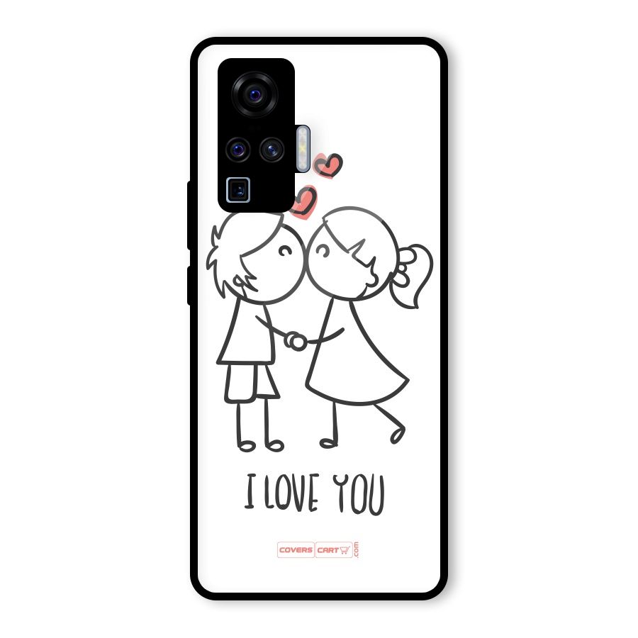 I Love You Glass Back Case for Vivo X50 Pro